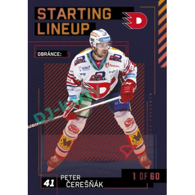2023/24 Sportzoo ELH 2. serie #SL-14 Peter Čerešňák Starting Lineup 2nd period 1of60