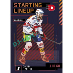 2023/24 Sportzoo ELH 2. serie #SL-15 David Musil Starting Lineup 2nd period 1of60