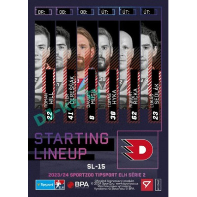 2023/24 Sportzoo ELH 2. serie #SL-15 David Musil Starting Lineup