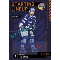 2023/24 Sportzoo ELH 2. serie #SL-20 Mário Grman Starting Lineup 2nd period 1of60