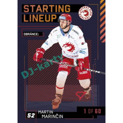2023/24 Sportzoo ELH 2. serie #SL-02 Martin Marinčin Starting Lineup 2nd period 1of60
