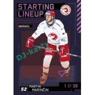 2023/24 Sportzoo ELH 2. serie #SL-02 Martin Marinčin Starting Lineup 3rd period 1of30