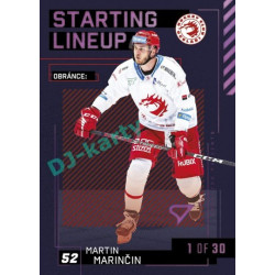 2023/24 Sportzoo ELH 2. serie #SL-02 Martin Marinčin Starting Lineup 3rd period 1of30