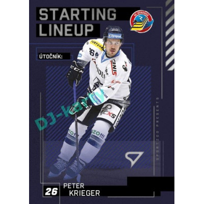 2023/24 Sportzoo ELH 2. serie #SL-23 Peter Krieger Starting Lineup
