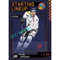 2023/24 Sportzoo ELH 2. serie #SL-23 Peter Krieger Starting Lineup 2nd period 1of60