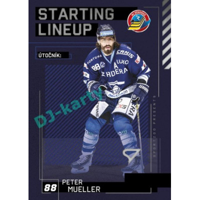 2023/24 Sportzoo ELH 2. serie #SL-24 Peter Mueller Starting Lineup