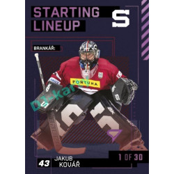 2023/24 Sportzoo ELH 2. serie #SL-25 Jakub Kovář Starting Lineup 3rd period 1of30