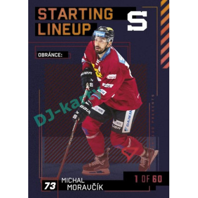 2023/24 Sportzoo ELH 2. serie #SL-27 Michal Moravčík Starting Lineup 2nd period 1of60
