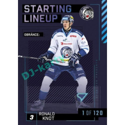 2023/24 Sportzoo ELH 2. serie #SL-32 Ronald Knot Starting Lineup 1st period 1of120