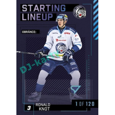2023/24 Sportzoo ELH 2. serie #SL-32 Ronald Knot Starting Lineup 1st period 1of120