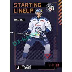 2023/24 Sportzoo ELH 2. serie #SL-32 Ronald Knot Starting Lineup 2nd period 1of60