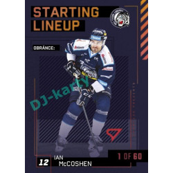 2023/24 Sportzoo ELH 2. serie #SL-33 Ian McCoshen Starting Lineup 2nd period 1of60