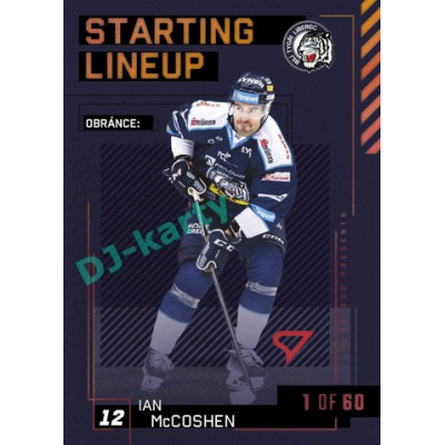2023/24 Sportzoo ELH 2. serie #SL-33 Ian McCoshen Starting Lineup 2nd period 1of60