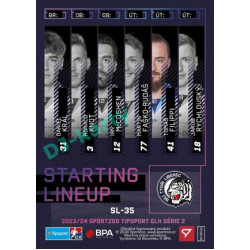 2023/24 Sportzoo ELH 2. serie #SL-35 Tomáš Filippi Starting Lineup