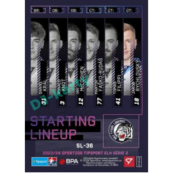 2023/24 Sportzoo ELH 2. serie #SL-36 Jakub Rychlovský Starting Lineup