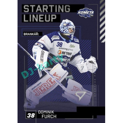 2023/24 Sportzoo ELH 2. serie #SL-37 Dominik Furch Starting Lineup