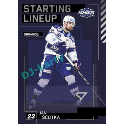 2023/24 Sportzoo ELH 2. serie #SL-39 Jan Ščotka Starting Lineup