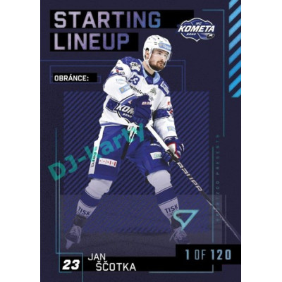 2023/24 Sportzoo ELH 2. serie #SL-39 Jan Ščotka Starting Lineup 1st period 1of120
