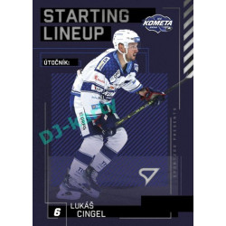 2023/24 Sportzoo ELH 2. serie #SL-40 Lukáš Cingel Starting Lineup