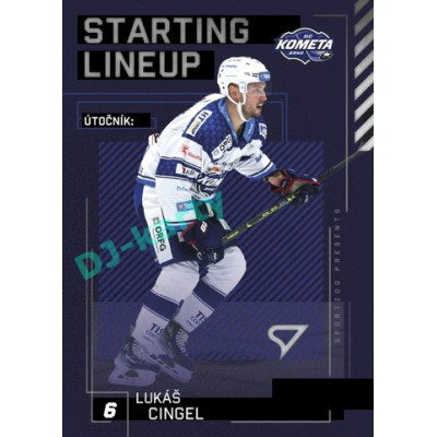 2023/24 Sportzoo ELH 2. serie #SL-40 Lukáš Cingel Starting Lineup