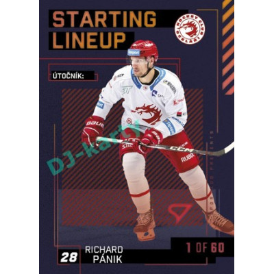 2023/24 Sportzoo ELH 2. serie #SL-04 Richard Pánik Starting Lineup 2nd period 1of60