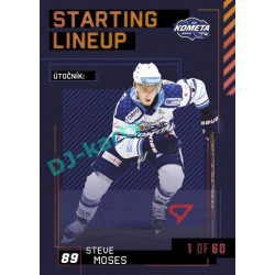2023/24 Sportzoo ELH 2. serie #SL-41 Steve Moses Starting Lineup 2nd period 1of60