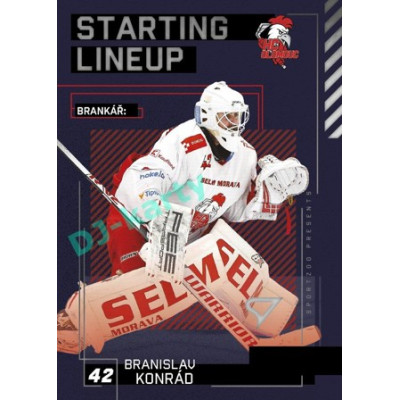 2023/24 Sportzoo ELH 2. serie #SL-43 Branislav Konrád Starting Lineup