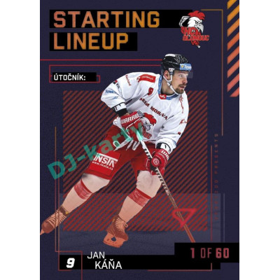2023/24 Sportzoo ELH 2. serie #SL-46 Jan Káňa Starting Lineup 2nd period 1of60
