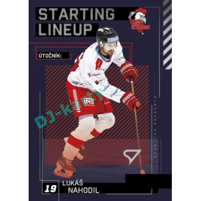 2023/24 Sportzoo ELH 2. serie #SL-47 Lukáš Nahodil Starting Lineup