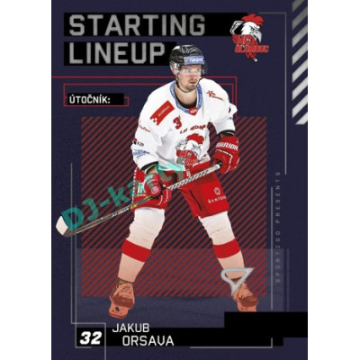 2023/24 Sportzoo ELH 2. serie #SL-48 Jakub Orsava Starting Lineup