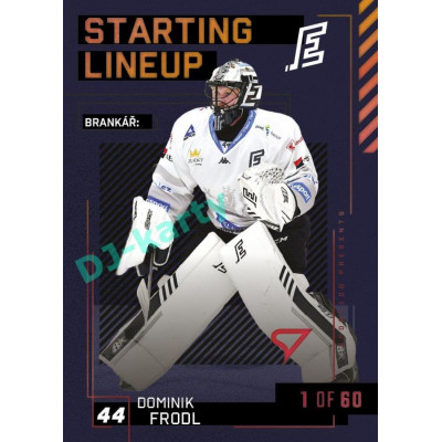 2023/24 Sportzoo ELH 2. serie #SL-49 Dominik Frodl Starting Lineup 2nd period 1of60