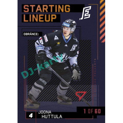 2023/24 Sportzoo ELH 2. serie #SL-50 Joona Huttula Starting Lineup 2nd period 1of60