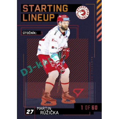 2023/24 Sportzoo ELH 2. serie #SL-05 Martin Růžička Starting Lineup 2nd period 1of60
