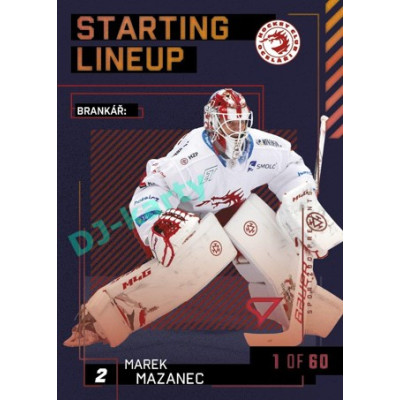 2023/24 Sportzoo ELH 2. serie #SL-01 Marek Mazanec Starting Lineup 2nd period 1of60
