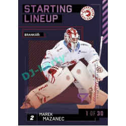 2023/24 Sportzoo ELH 2. serie #SL-01 Marek Mazanec Starting Lineup 3rd period 1of30