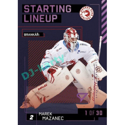 2023/24 Sportzoo ELH 2. serie #SL-01 Marek Mazanec Starting Lineup 3rd period 1of30