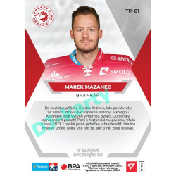 2021/22 Sportzoo TIPSPORT ELH Marek Mazanec #TP-01 Team Power