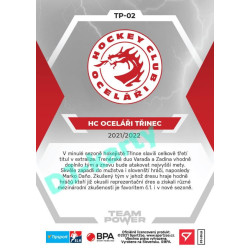 2021/22 Sportzoo TIPSPORT ELH HC Oceláři Třinec #TP-02 Team Power