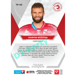 2021/22 Sportzoo TIPSPORT ELH Martin Růžička #TP-03 Team Power