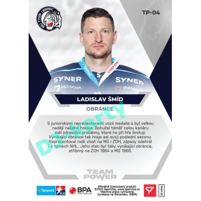 2021/22 Sportzoo TIPSPORT ELH Ladislav Šmíd #TP-04 Team Power