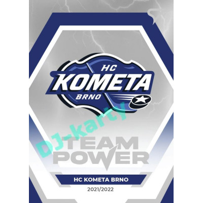 2021/22 Sportzoo TIPSPORT ELH HC Kometa Brno #TP-20 Team Power