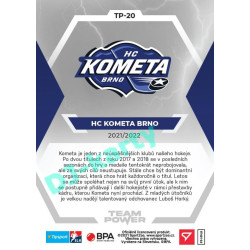 2021/22 Sportzoo TIPSPORT ELH HC Kometa Brno #TP-20 Team Power