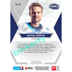 2021/22 Sportzoo TIPSPORT ELH Michal Krištof #TP-21 Team Power