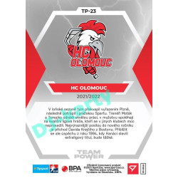 2021/22 Sportzoo TIPSPORT ELH HC Olomouc #TP-23 Team Power
