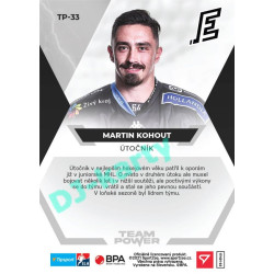 2021/22 Sportzoo TIPSPORT ELH Martin Kohout #TP-33 Team Power