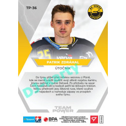 2021/22 Sportzoo TIPSPORT ELH Patrik Zdráhal #TP-36 Team Power