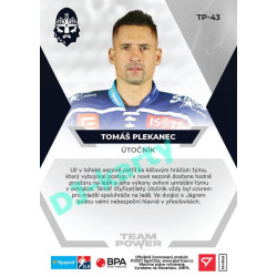 2021/22 Sportzoo TIPSPORT ELH Tomáš Plekanec #TP-43 Team Power