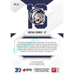 2022/23 Sportzoo ELH 1. série #TP-21 Michal Birner Team Power