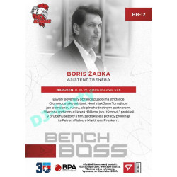 2022/23 Sportzoo ELH 2. série #BB-12 Boris Žabka Bench Boss