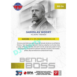 2022/23 Sportzoo ELH 2. série #BB-04 Jaroslav Modrý Bench Boss